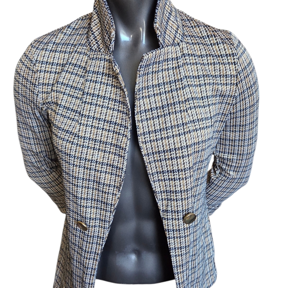 Women's Checkered Blazer